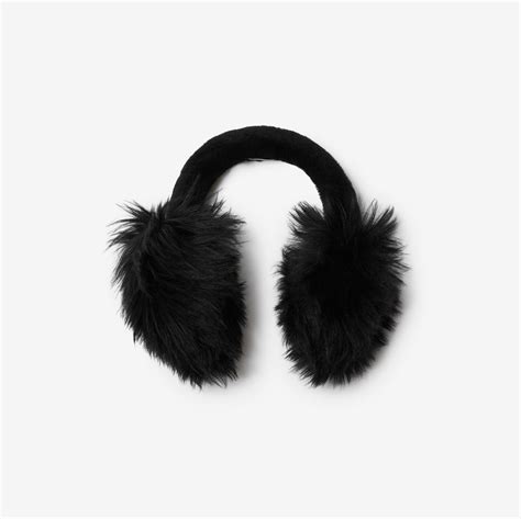 burberry plaid earmuffs|burberry shearling earmuff.